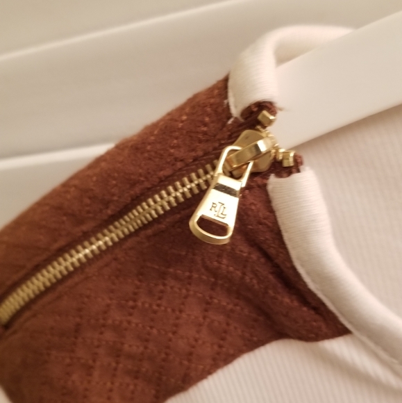 Ralph Lauren Long Sleeve Top with Zipper Shoulders - Picture 3 of 7